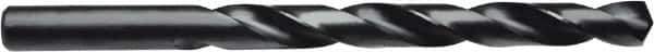 Irwin - 31/64" 135° High Speed Steel Jobber Drill - Oxide Finish, Right Hand Cut, Spiral Flute, Straight Shank, 5-7/8" OAL, Split Point - Industrial Tool & Supply