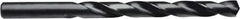 Irwin - 31/64" 135° High Speed Steel Jobber Drill - Oxide Finish, Right Hand Cut, Spiral Flute, Straight Shank, 5-7/8" OAL, Split Point - Industrial Tool & Supply