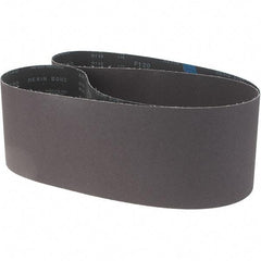 Made in USA - 6" Wide x 89" OAL, 120 Grit, Aluminum Oxide Abrasive Belt - Aluminum Oxide, Medium, Coated, X Weighted Cloth Backing - Industrial Tool & Supply