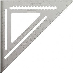 Irwin - 12" Blade Length, Aluminum Rafter Square - Industrial Tool & Supply