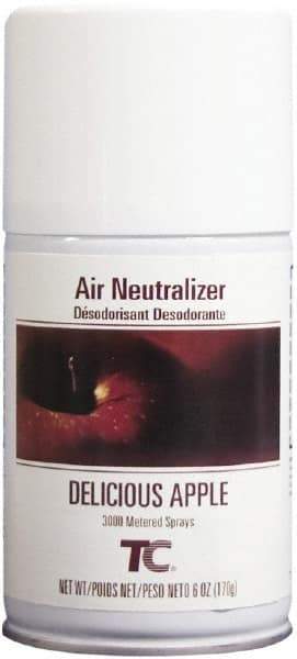 Rubbermaid - 6 oz Air Freshener Dispenser Aerosol Refill - Apple, Compatible with Standard Aerosol Dispensers - Industrial Tool & Supply