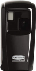 Rubbermaid - 0.012 Cu Ft Coverage, Black Metered Aerosol Dispenser - C Battery Required - Industrial Tool & Supply