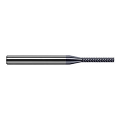 Variable Helix End Mills for Exotic Alloys - Finishers - 0.0500″ Cutter Diameter × 0.4000″ Length of Cut Carbide Square End Mill Finisher for Exotic Alloys, 7 Flutes, AlTiN Nano Coated