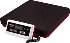 Rubbermaid - 150 Lb Capacity, LCD Receiving Scale - 0.2 Lb Graduation, Low-Profile, Non-Skid Platform & Tare Feature - Industrial Tool & Supply