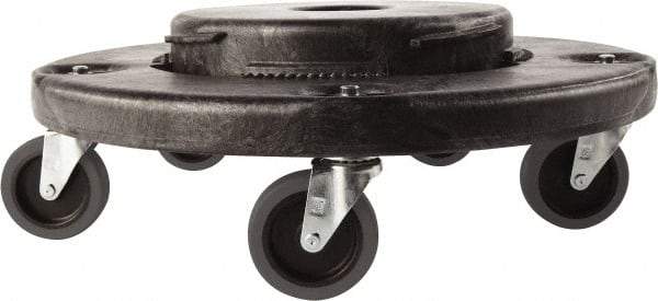 Rubbermaid - High-Density Polyethylene Quiet Trash Can Dolly - Industrial Tool & Supply