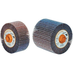 WALTER Surface Technologies - 4-1/4" Diam 40 Grit Aluminum Oxide Unmounted Flap Wheel - 5/8-11 Threaded Hole, 2" Wide, Coated, Grade Coarse, 3,800 Max RPM - Industrial Tool & Supply