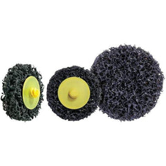 WALTER Surface Technologies - 3" Disc Diam, Aluminum Oxide Quick Change Disc - Type R Attaching System, Nonwoven, Black, 28,000 RPM, 04-L\xB6FX Series - Industrial Tool & Supply