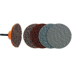 WALTER Surface Technologies - 3" Disc Diam, Aluminum Oxide Quick Change Disc - Type R Attaching System, Nonwoven, Medium Grade, 28,000 RPM, 04-G\xB6Twist Blendex Series - Industrial Tool & Supply