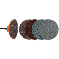 WALTER Surface Technologies - 3" Disc Diam, Aluminum Oxide Quick Change Disc - Type R Attaching System, Nonwoven, Coarse Grade, 28,000 RPM, 04-G\xB6Twist Blendex Series - Industrial Tool & Supply