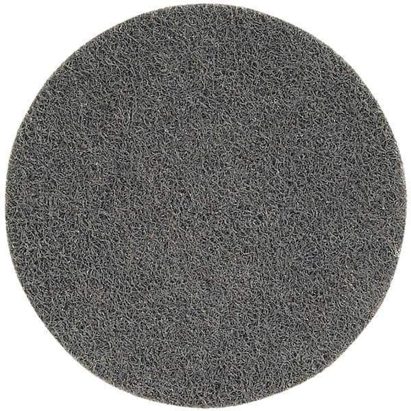 WALTER Surface Technologies - 3" Medium Grade Aluminum Oxide Deburring Disc - Quick Change Connection, Gray, 15,100 Max RPM - Industrial Tool & Supply