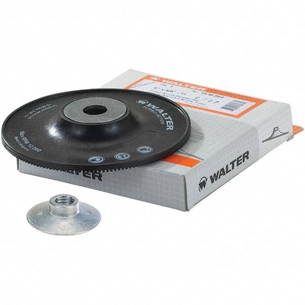 WALTER Surface Technologies - 5" Diam Disc Backing Turbo Backing Pad - 12,200 RPM - Industrial Tool & Supply
