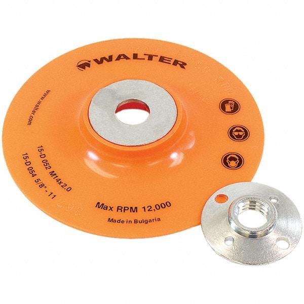 WALTER Surface Technologies - 5" Diam Disc Backing Pad - 12,200 RPM - Industrial Tool & Supply