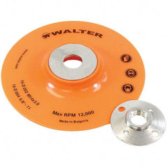 WALTER Surface Technologies - 5" Diam Disc Backing Pad - 12,200 RPM - Industrial Tool & Supply