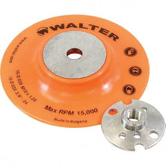WALTER Surface Technologies - 4" Diam Disc Backing Pad - 15,000 RPM - Industrial Tool & Supply