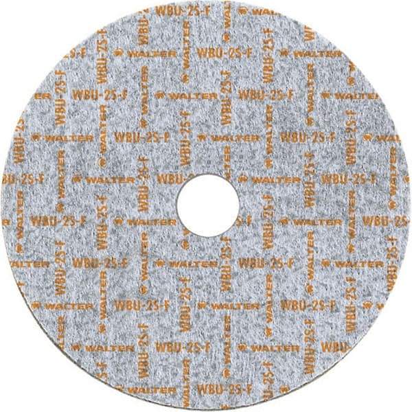 WALTER Surface Technologies - 6" Diam, 1/4" Face Width, 1" Center Hole, Fine Grade, Silicon Carbide Deburring Wheel - Unitized, Soft Grade, 5,000 RPM - Industrial Tool & Supply