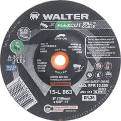 WALTER Surface Technologies - 6" Diam, 36 Grit Surface Grinding Wheel - Industrial Tool & Supply