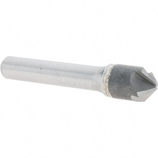 Melin Tool - 1/2" Head Diam, 3/8" Shank Diam, 4 Flute 100° Solid Carbide Countersink - Industrial Tool & Supply