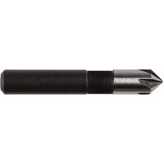 Irwin - 1/4" Head Diam, 1/4" Shank Diam, 5 Flute 82° High Speed Steel Countersink - Industrial Tool & Supply