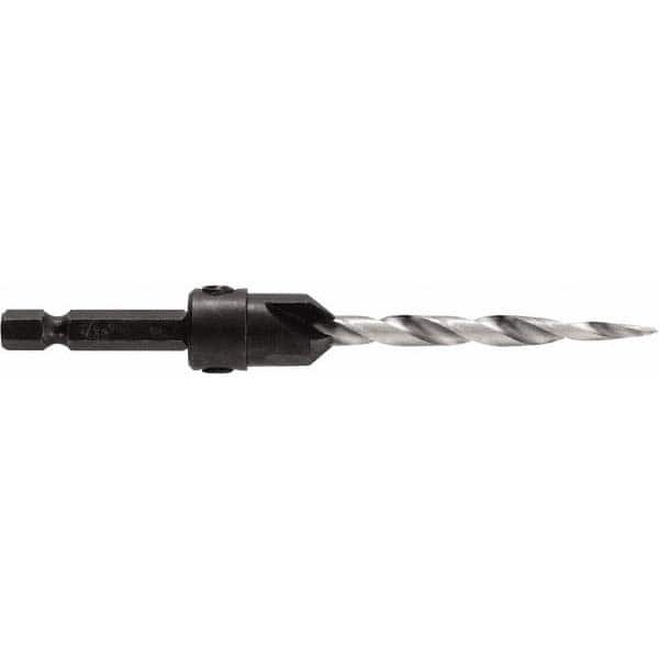 Irwin - Adjustable-Depth Drill Countersinks Cutter Head Diameter (Inch): 7/16 Drill Size Compatibility (Decimal Inch): 0.2188 - Industrial Tool & Supply