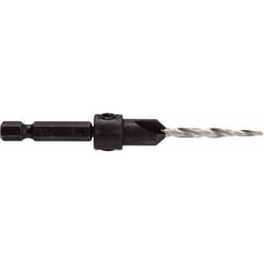 Irwin - Adjustable-Depth Drill Countersinks Cutter Head Diameter (Inch): 5/16 Drill Size Compatibility (Decimal Inch): 0.1406 - Industrial Tool & Supply