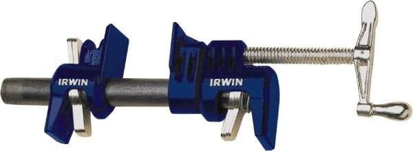 Irwin - 1/2" Pipe, 1-7/8" Throat Depth, Clutch Pipe Clamp - For Use with Unthreaded Pipe - Industrial Tool & Supply