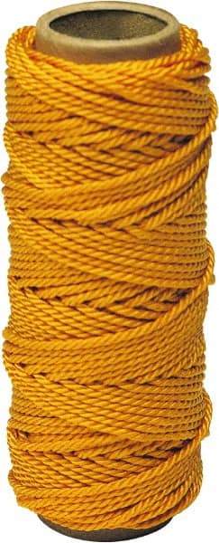 Irwin - #18, Nylon Braided Twine - Orange - Industrial Tool & Supply