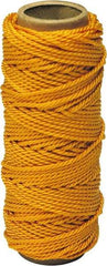Irwin - #18, Nylon Braided Twine - Orange - Industrial Tool & Supply