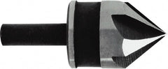 Irwin - 3/4" Head Diam, 1/4" Shank Diam, 5 Flute 82° High Speed Steel Countersink - Industrial Tool & Supply