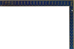 Irwin - 24" Blade Length, 16" Base Length Aluminum Square - Industrial Tool & Supply