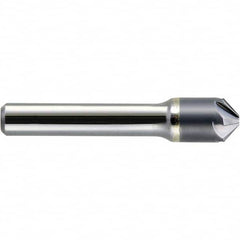 Melin Tool - 1/2" Head Diam, 3/8" Shank Diam, 6 Flute 60° Solid Carbide Countersink - Industrial Tool & Supply