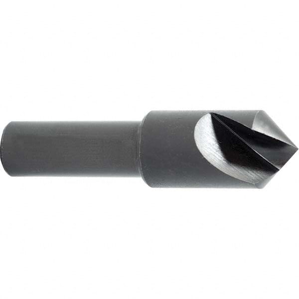 Melin Tool - 1/2" Head Diam, 3/8" Shank Diam, 1 Flute 100° High Speed Steel Countersink - Industrial Tool & Supply