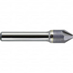 Melin Tool - 3/4" Head Diam, 1/2" Shank Diam, 4 Flute 120° Solid Carbide Countersink - Industrial Tool & Supply