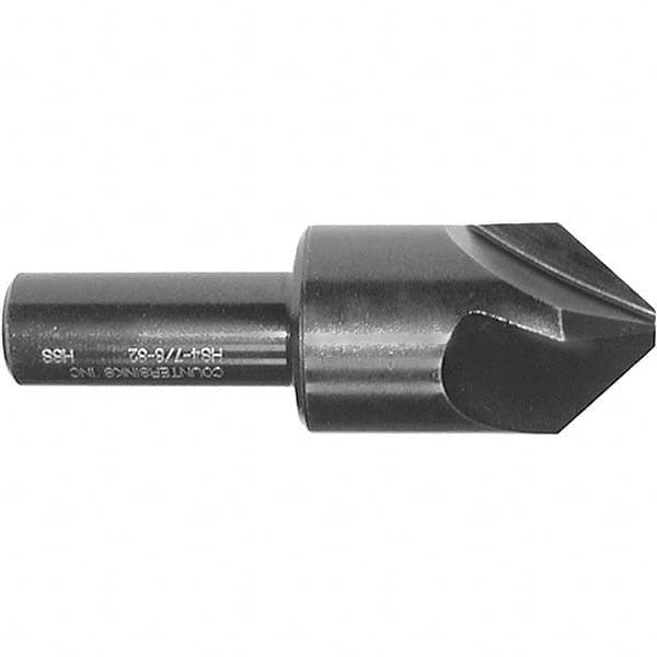 Melin Tool - 1/2" Head Diam, 3/8" Shank Diam, 4 Flute 120° High Speed Steel Countersink - Industrial Tool & Supply