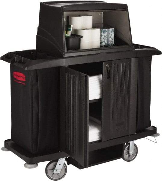 Rubbermaid - Janitor Cart - 1,715mm Width, 1,524mm Long - Industrial Tool & Supply