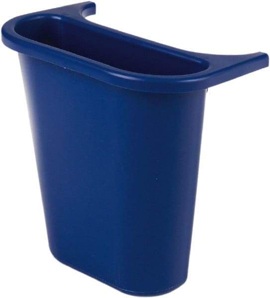 Rubbermaid - 14 Qt Blue Rectangle Recycling Container - 297mm High x 269.24mm Long x 185.42mm Wide - Industrial Tool & Supply