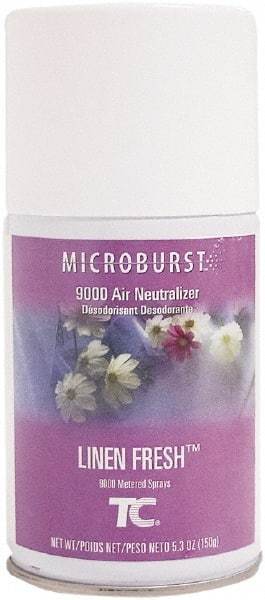 Rubbermaid - 5.3 oz Air Freshener Dispenser Aerosol Refill - Linen, Compatible with Microburst 9000 Dispensers - Industrial Tool & Supply