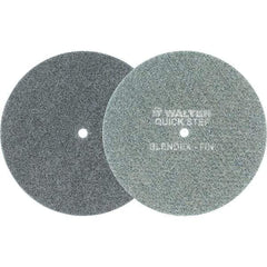 WALTER Surface Technologies - 7" Diam, Aluminum Oxide Hook & Loop Disc - Fine Grade, Coated, Series 07-R, Quick-Step Blendex - Industrial Tool & Supply