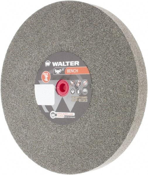 WALTER Surface Technologies - 60 Grit Aluminum Oxide Bench & Pedestal Grinding Wheel - 10" Diam x 1" Hole x 1" Thick, 2500 Max RPM, Fine Grade, Vitrified Bond - Industrial Tool & Supply