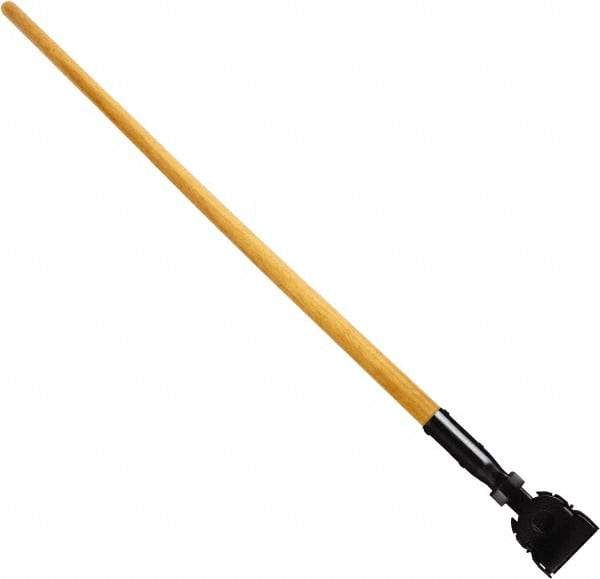 Rubbermaid - 60" Swivel Hardwood Snap-On Mop Handle - Plastic Connector, Use with Dust Mops - Industrial Tool & Supply