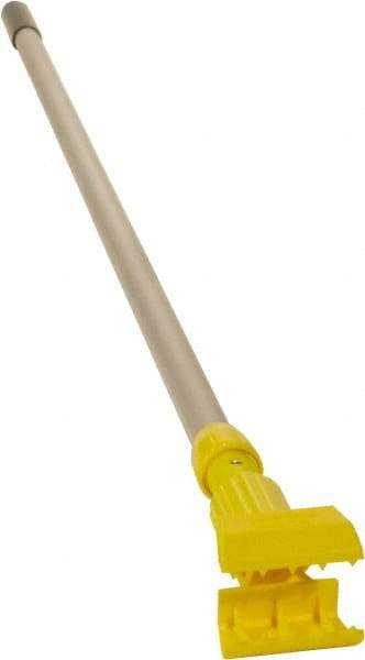 Rubbermaid - 54" Standard Aluminum Clamp Jaw Mop Handle - 5" Mop Head Band, Plastic Connector, Use with Wet Mops - Industrial Tool & Supply