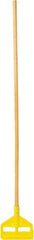 Rubbermaid - 54" Standard Hardwood Clamp Jaw Mop Handle - 1" Mop Head Band, Plastic Connector, Use with Wet Mops - Industrial Tool & Supply