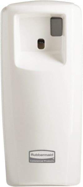 Rubbermaid - 0.019 Cu Ft Coverage, White Metered Aerosol Dispenser - Industrial Tool & Supply