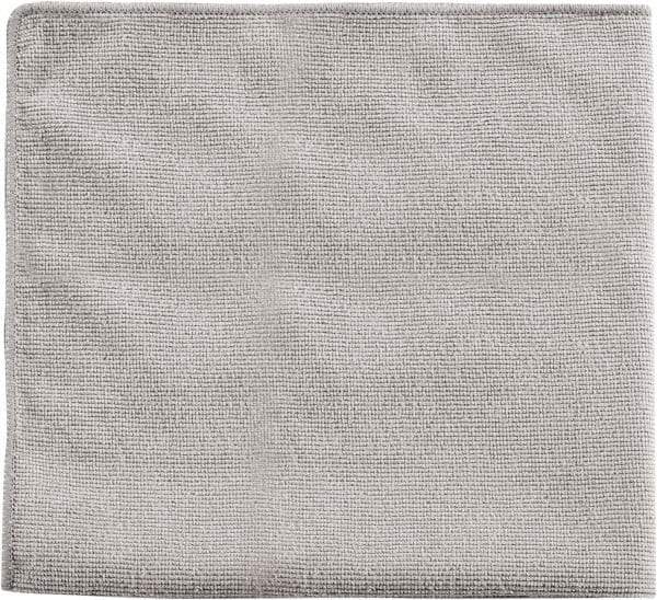 Rubbermaid - Dry Microfiber Wipes - Packet, 16" x 16" Sheet Size, Gray - Industrial Tool & Supply