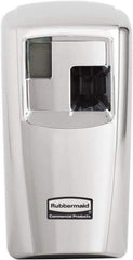 Rubbermaid - 0.012 Cu Ft Coverage, Chrome Metered Aerosol Dispenser - C Battery Required - Industrial Tool & Supply