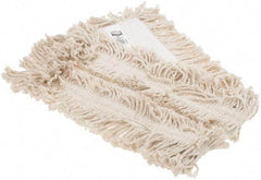Rubbermaid - 36" Long x 5" Wide Cotton Dust Mop Head - Envelope Connection, White, Cut-End Head - Industrial Tool & Supply