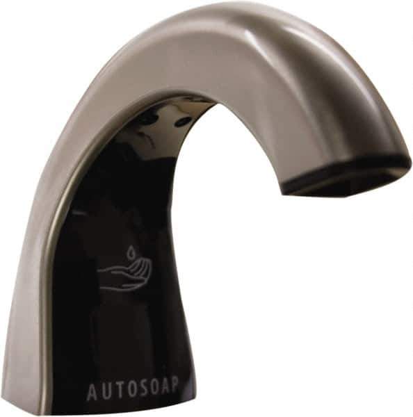 Rubbermaid - 800 to 1600 mL Liquid Soap Dispenser Hardware - Metal & Plastic, Counter Mounted, Chrome/Black - Industrial Tool & Supply