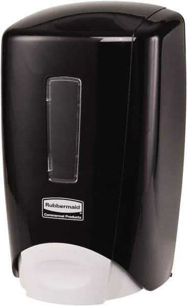 Rubbermaid - 500 mL Foam/Liquid Hand Soap Dispenser - Plastic, Wall Mounted, Black - Industrial Tool & Supply