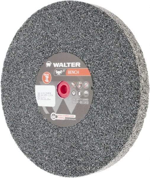 WALTER Surface Technologies - 24 Grit Aluminum Oxide Bench & Pedestal Grinding Wheel - 10" Diam x 1" Hole x 1" Thick, 2500 Max RPM, Coarse Grade, Vitrified Bond - Industrial Tool & Supply