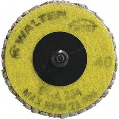 WALTER Surface Technologies - 40 Grit, 2-1/2" Disc Diam, Aluminum Oxide Flap Disc - 23,000 Max RPM, Fiber Backing, Quick Change Type R Attaching System, Coated - Industrial Tool & Supply