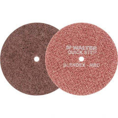 WALTER Surface Technologies - 6" Diam, Aluminum Oxide Hook & Loop Disc - Medium Grade, Coated, Series 07-R, Quick-Step Blendex - Industrial Tool & Supply